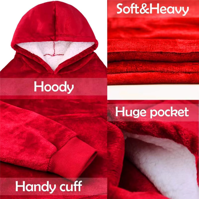 Cozy Oversized Hooded Blanket Sweatshirt