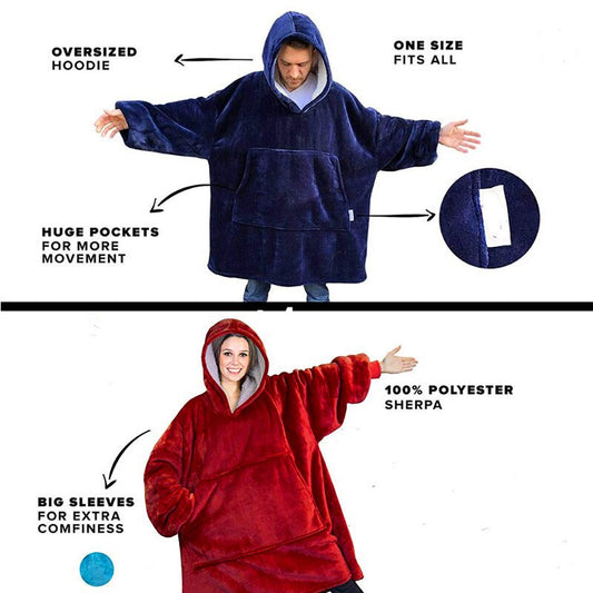 Cozy Oversized Hooded Blanket Sweatshirt