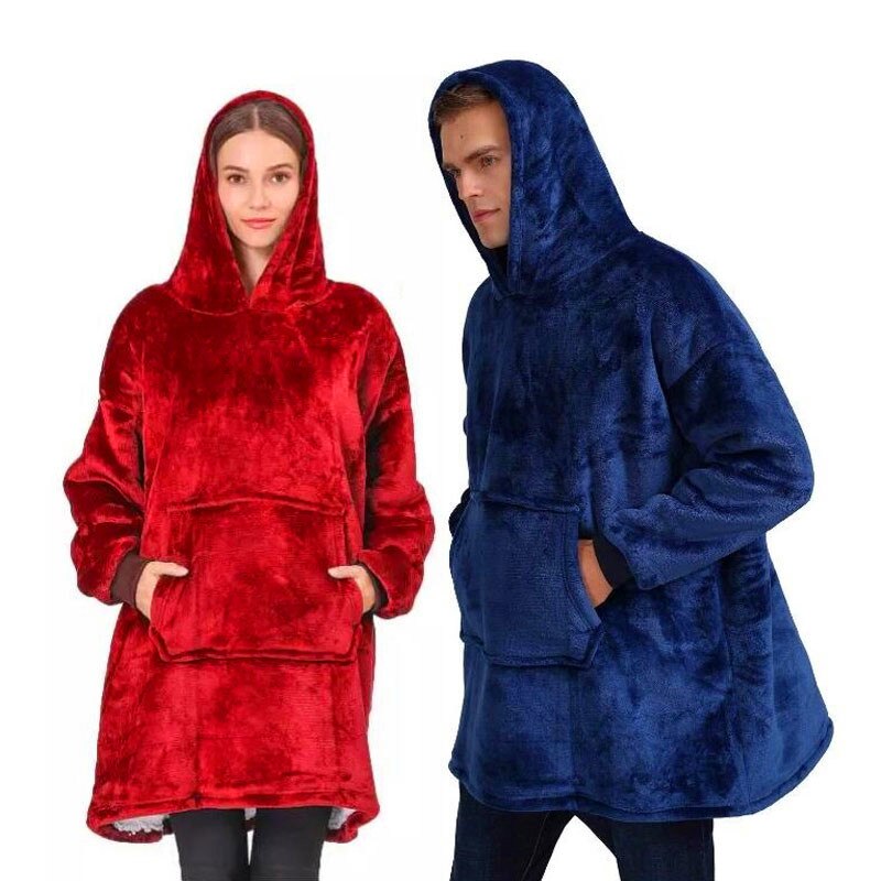 Cozy Oversized Hooded Blanket Sweatshirt